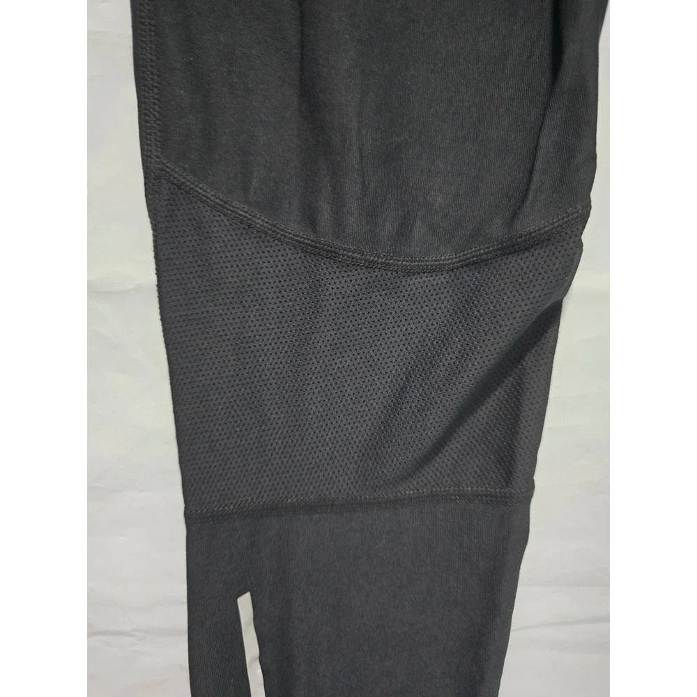 Nike Dri-FIT Womens Black Running Tights Reflective Zipper Ankle Leggings Small